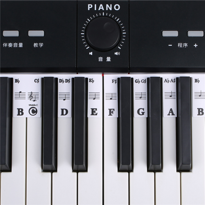 1%20Piece%20Removable%20Piano%20Keyboard%20Stickers%20Stave%20Notation%20Note%20Strip%20Stickers%20for%20Beginners%20Students%2061%20Key%20-%20Image%203
