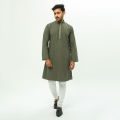 MYTH OLIVE PURE COTTON PANJABI FOR MENS. 