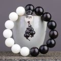 Bodhi Root Purple Sandalwood Eight-Diagram-Shaped Appetizer Bracelet Men's Single Circle Beads Mixed Beads Taoist Beads Yin and Yang Taoism Bracelet. 