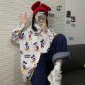 Spring 2022 New Korean Style Hong Kong Style Vintage Long Sleeve Shirt Women's Loose Outer Wear All-Match Mid-Length Western Style Shirt. 