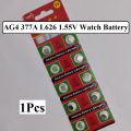 Button Coin Cell Battery 1.55V SR626SW AG4 LR626 377 28mAh 1.5 Volt Watch Batteries.