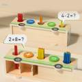 Wooden Shape Color Sorting Toy Matching Box Girls Children Kids.