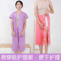 Easy to put on and take off patient gowns, fracture nursing rehabilitation gowns, easy to put on and take off vests, female shoulder mothers, short-sleeved summer.