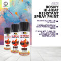 Bosny Hi-Heat Resistant 1200°F Aerosol Spray Paint (400 Ml - Flat Black) Matt Black - Ensure Durability With Bosny'S 1200°F Hi-Heat Resistant. 