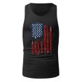 Mens Fitness Gyms Tank Top Us Independence Day Prints Men Sleeveless Shirt Male Breathable Sportswear Vest Gyms Running Vest New. 
