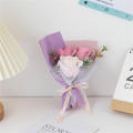 Rose Flowerbouquet Soap Flower Hand Gift Decoration Artificial Rose Valentine's Day Gift Rose Flower bouquet.