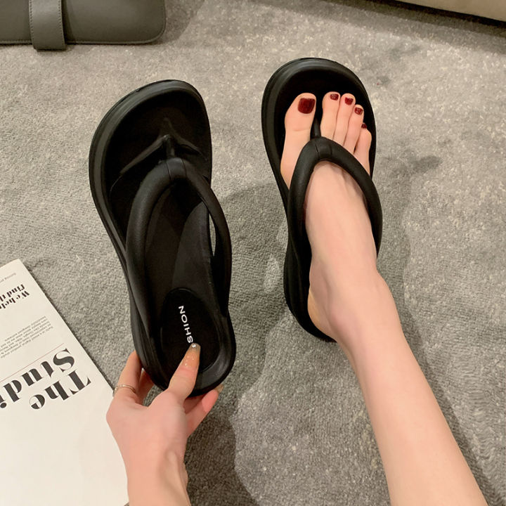 Flip%20Flops%20Women's%20Outer%20Wear%20Thick%20Bottom%20Summer%20Internet%20CelebrityinsTrendy%20Indoor%20Non-Slip%20Flip-Flop%20Height%20Increasing%20Beach%20Sandals%20-%20Image%205