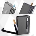Cigarette Box With Jet Lighter 10 Pc Cigarette Launch Injection Holder Case Lighter. 