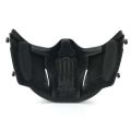 REikirc Tactical Half Face Airsoft Mask Adjustable CS Cosplay Halloween Military Masks.