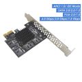 PCIe SATA Card 4 Port Expansion Card,SATA III 6 Gbps Controller Expansion Card, PCIE 1X to 4 Port SATA3.0 Expansion Card. 
