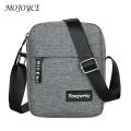 Men Shoulder Bags Pure Color Waterproof Nylon Cloth Sling Pack Messenger Bag Large Capacity Crossbody Bags For Casual Business.