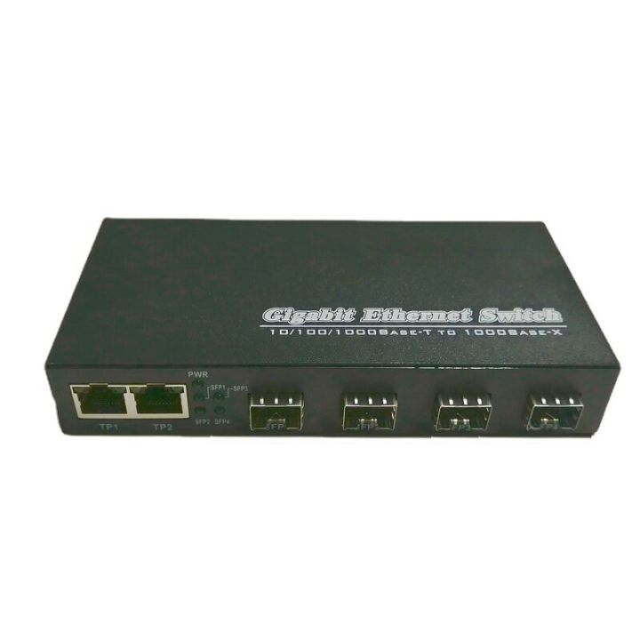 Computer%20Connector%20Gigabit%20Ethernet%20MediaConverter%204%20SFP%202%20RJ45%20and%201%20SFP%201%20RJ45%2010/100/1000M%20-%20Image%202