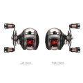 Lixada 12+1 Ball Bearings Baitcasting Reel Fishing Fly High Speed Fishing Reel with Magnetic Brake System - all new-black-right.