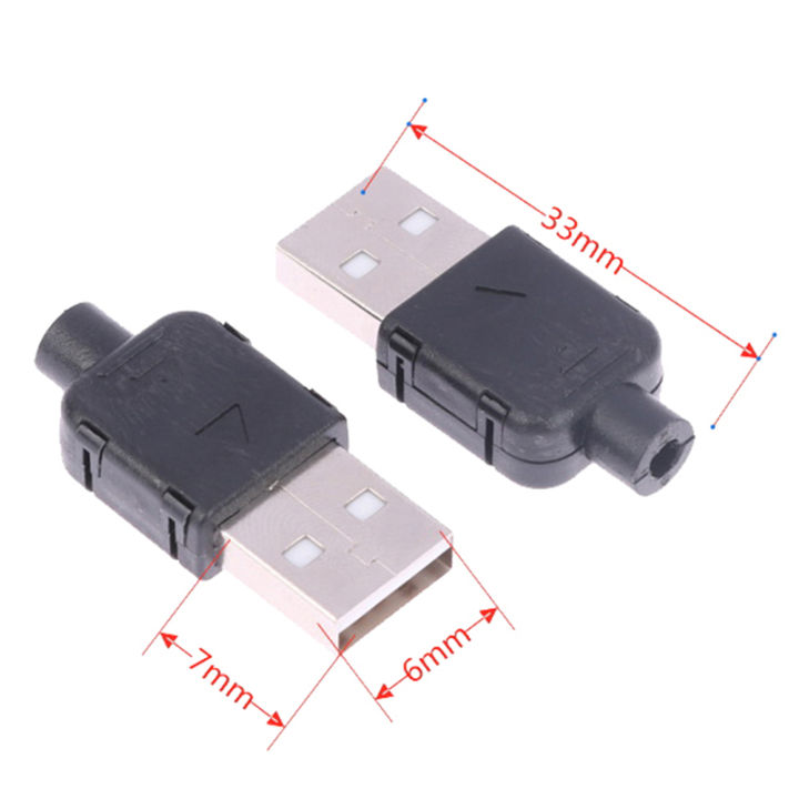 10%20Sets%20DIY%20USB%202.0%20Connector%20Plug%20A%20Type%20Male%204%20Pin%20Adapter%20Socket%20Assembly%20-%20Image%203