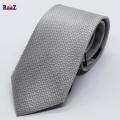 Silver Small Dot Embroidery Men's Necktie. 