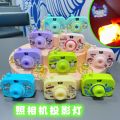 Cartoon Sanrio camera keychain children's toys luminous projection camera car keychain small gifts. 