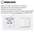 【YIYANGMAOYI111】Atlectric DE EU Power Socket Dual USB Port Power Adapter Double Wall Socket PC Outlet 146mm*86mm.