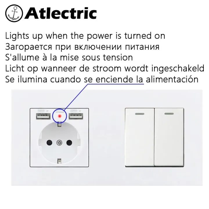 %E3%80%90YIYANGMAOYI111%E3%80%91Atlectric%20DE%20EU%20Power%20Socket%20Dual%20USB%20Port%20Power%20Adapter%20Double%20Wall%20Socket%20PC%20Outlet%20146mm*86mm%20-%20Image%204