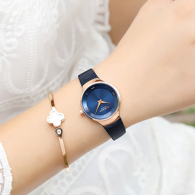CURREN%209028%20Royal%20Blue%20Mesh%20Stainless%20Steel%20Analog%20Watch%20For%20Women%20-%20RoseGold%20&%20Royal%20Blue%20-%20Image%203