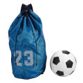 Basketball Football Soccer Training Exercising Mesh Backpack Shoulder Drawstring Bag.