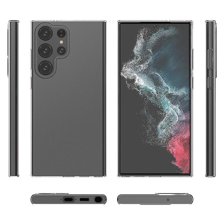 Samsung%20Galaxy%20S23%20Ultra%20Flexible%20Clear%20Transparent%20Soft%20TPU%20Back%20Case%20Cover%20-%20Image%205