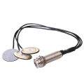 2X Piezo Contact Microphone 3 Transducer Pickups with end pin jack for Kalimba.