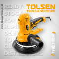 TOLSEN Electric Drywall Sander 900W 180mm, Drywall Sander with Vacuum and LED Light 5 Variable Speed w/ 10pcs Accessories, CE Approved Industrial Series Model: 79584.
