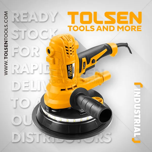 TOLSEN%20Electric%20Drywall%20Sander%20900W%20180mm,%20Drywall%20Sander%20with%20Vacuum%20and%20LED%20Light%205%20Variable%20Speed%20w/%2010pcs%20Accessories,%20CE%20Approved%20Industrial%20Series%20Model:%2079584%20-%20Image%204