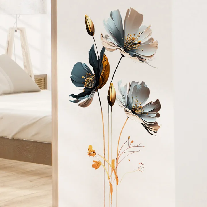 Beautiful%20Flower%20Wall%20Sticker%20For%20Living%20Room%20Background%20Decor%20Decals%20Bedroom%20Beautify%20Home%20Decoration%20Self-adhesive%20Wallpaper%20-%20Image%205
