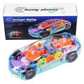 3D with 360 Degree Rotation, Gear Simulation Mechanical Sound and Light Car Toy - Baby Toys.