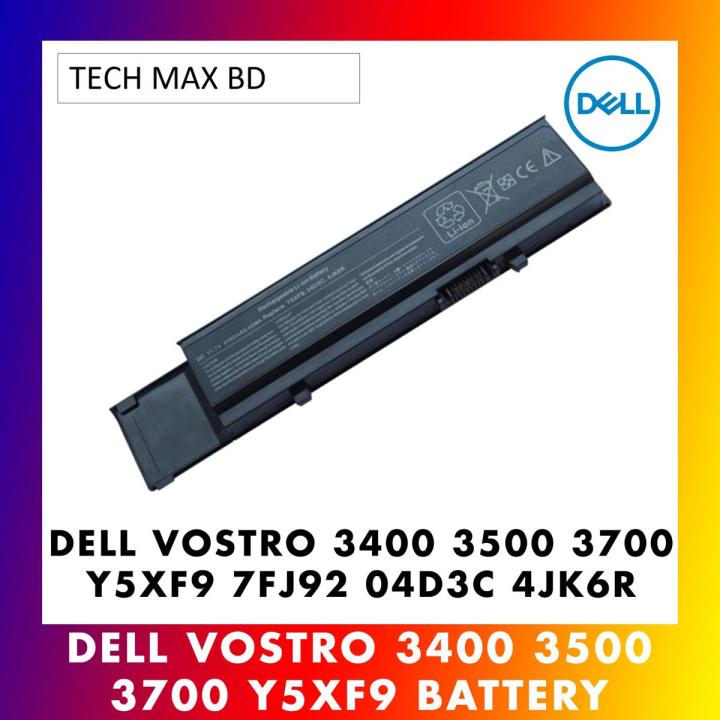Laptop Battery For DeII Vostro 3400 3500 3700 Y5XF9 7FJ92 04D3C 4JK6R Laptop Battery