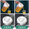 Food Grade Plastic Cold Water Jug Large Capacity Heat-Resistant Teapot Water Pitcher Jug Milk Tea Juice Jug Measuring Cup with Lid. 