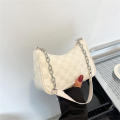 Canvas Tote Bag Handbags For Girls Underarm Chain Bag Zipper Girl Handbag Canvas Shoulder Handbags. 