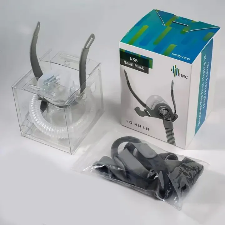 BMC%20N5B%20CPAP%20Nasal%20Mask%20with%20Headgear%20and%20Short%20Tubing%20Suitable%20for%20CPAP%20Machine%20BiPAP%20S/M/L%203%20Size%20Sleep%20Apnea%20Mask%20-%20Image%203