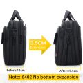 Waterproof Tough Oxford 16 Inch Laptop Case Briefcase Large Capacity Men's Office Business Bag Expansion Travel Laptop Bag 6402.