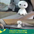 Cartoon Baymax Robot Shaking Head Figure Car Ornaments Auto Interior Decorations.