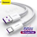 Baseus Superior Series USB Type C Cable 66W Max 6A/5A/4A/2A Super Fast Charge Cable 1m.