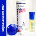 Al Nuaim Blue Sport Roll On Attar Non Alcoholic Long Lasting Perfume - 6ml. 