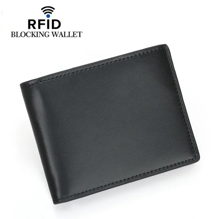 Cross-border%20new%20carbon%20fiber%20pattern%20anti-theft%20brush%20wallet%20wallet%20RFID%20short%20top%20leather%20men's%20wallet%20-%20Image%207