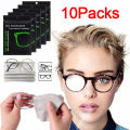 10Packs Nano Anti-fog Eyeglasses Cloth Reusable Eyeglasses Wipes Lens Cloth Defogger Glasse Wiper Cloth.