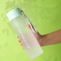Large Capacity Sports Water Bottle With Tea Infuser Frosted Portable Travel Bottles Sports Fitness Cup Plastic Drinkware. 