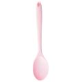 Silicone Spoon Long-handled Heat-resistant Solid Color Food Grade Cooking Spoon Tools for Home.