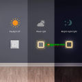 Square 0.5W Plug in Light Sensor Night Light Dusk to Dawn LED Photo Sensor Dim Light.