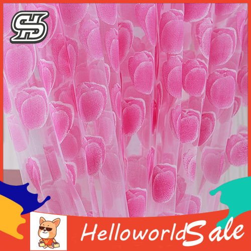 Romantic%20Tulip%20Print%20Voile%20Sheer%20Curtain%20Drape%20Divider%20Valance%20for%20Door%20Window%20-%20Image%204