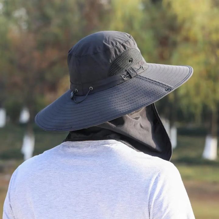 Fashion%20Summer%20Sun%20Hats%20UV%20Protection%20Outdoor%20Hunting%20Fishing%20Sun%20Cap%20Wide%20Brim%20Breathable%20Removable%20Fisherman%20Hat%20for%20Men%20E9S9%20-%20Image%203