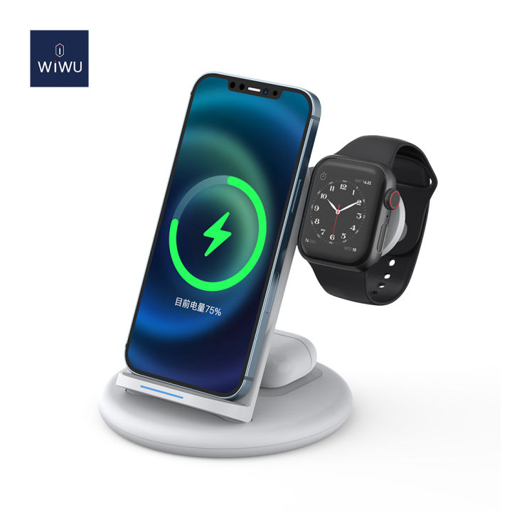 WiWU  Power Air 3 In 1 18W Wireless Charger for Apple iPhone, iWatch and Airpods