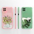 For Samsung A12 M12 F12 Phone Case Cute Design Full Protection Liquid Silicone Protectors For Galaxy A 12 M 12 F 12 Back Cover.