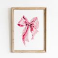 Beautiful Pink Bow Girl Heart Love Girl's Room Home Decoration Fashion Posters and Prints Canvas Painting Wall Art Picture Gifts. 