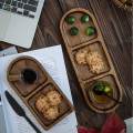 Wood Serving Tray Wood Dinner Plate Wooden Tray for Snack Western Steak. 