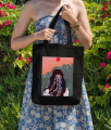 Trinklet Premium Bengali Girl Printed Canvas Tote Bag with Zipper for Girls. 